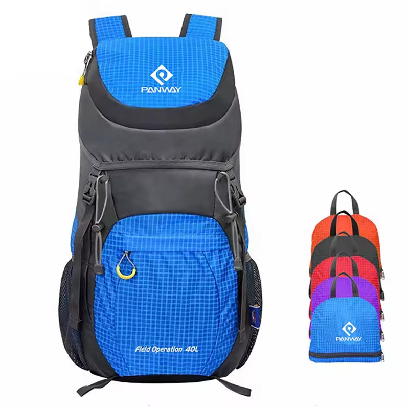blue sports backpack